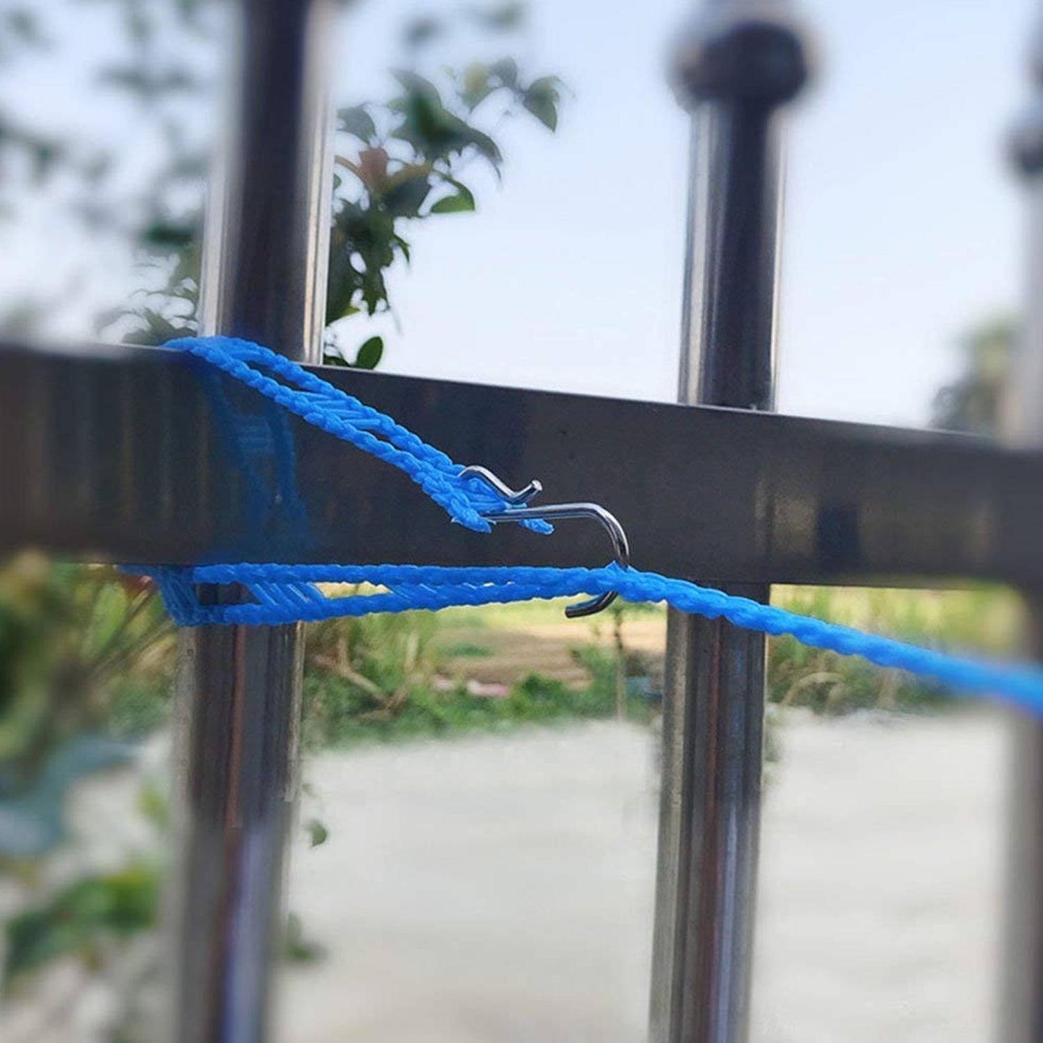 8861 3 Meters Windprood Anti-Slip Clothes Washing Line Drying Nylon Rope with Hooks, Durable Camping Clothesline Portable Clothes Drying Line Indoor Outdoor Laundry Storage for Travel Home Use (3 Mtr.) 8861 3 Meters Windprood Anti-Slip Clothes Washing Line Drying Nylon Rope with Hooks, Durable Camping Clothesline Portable Clothes Drying Line Indoor Outdoor Laundry Storage for Travel Home Use (3 Mtr.)